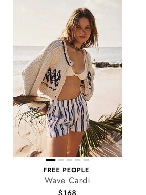 Free people small wave cardi